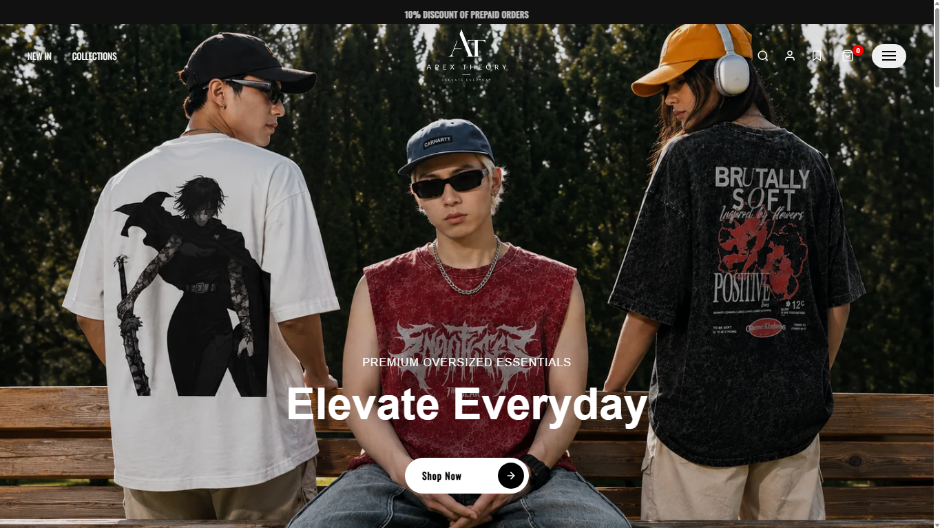 Website design for an ethnic wear clothing brand